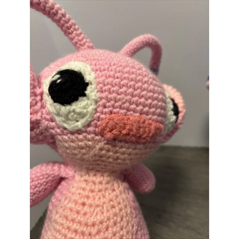 Angel & Stitch -Lilo &‎ Stitch Disney Plush Handmade Crochet Amigurumi 11 Inch